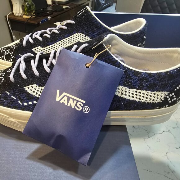 Vans Old Skool 36 LX Premium Skateboarding VN000EFKBX9 Cheetah Navy MENS 10 NEW - Picture 2 of 11